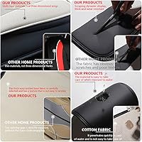 Vista 6 de Fundas de asiento de automóvil para Mercedes-Benz GLC 300 2017-2023, impermeables, suaves, transpirables, de piel sintética, con bolsillos