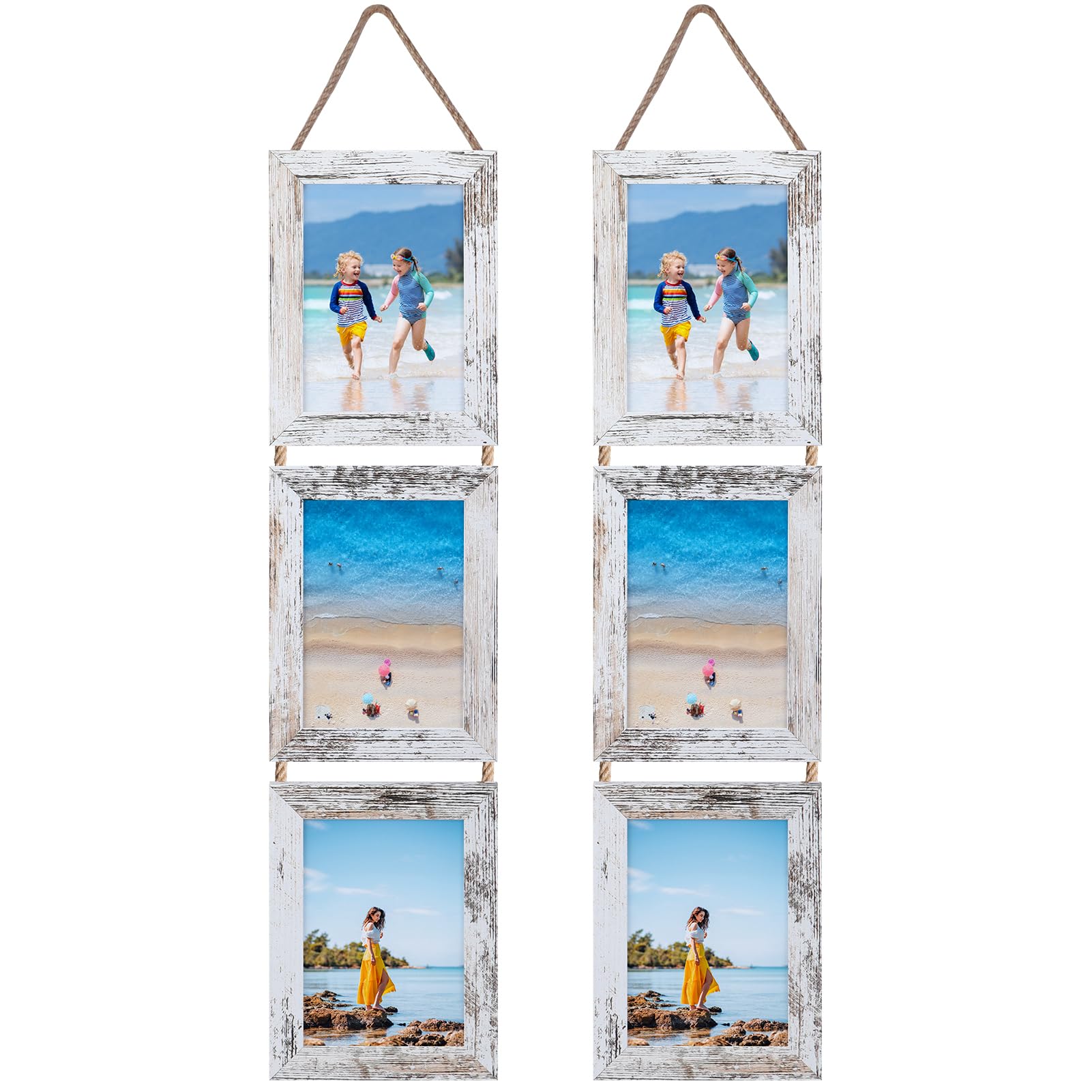 Amazon.com - Lavezee 5x7 Collage Hanging Triple Picture Frames Set