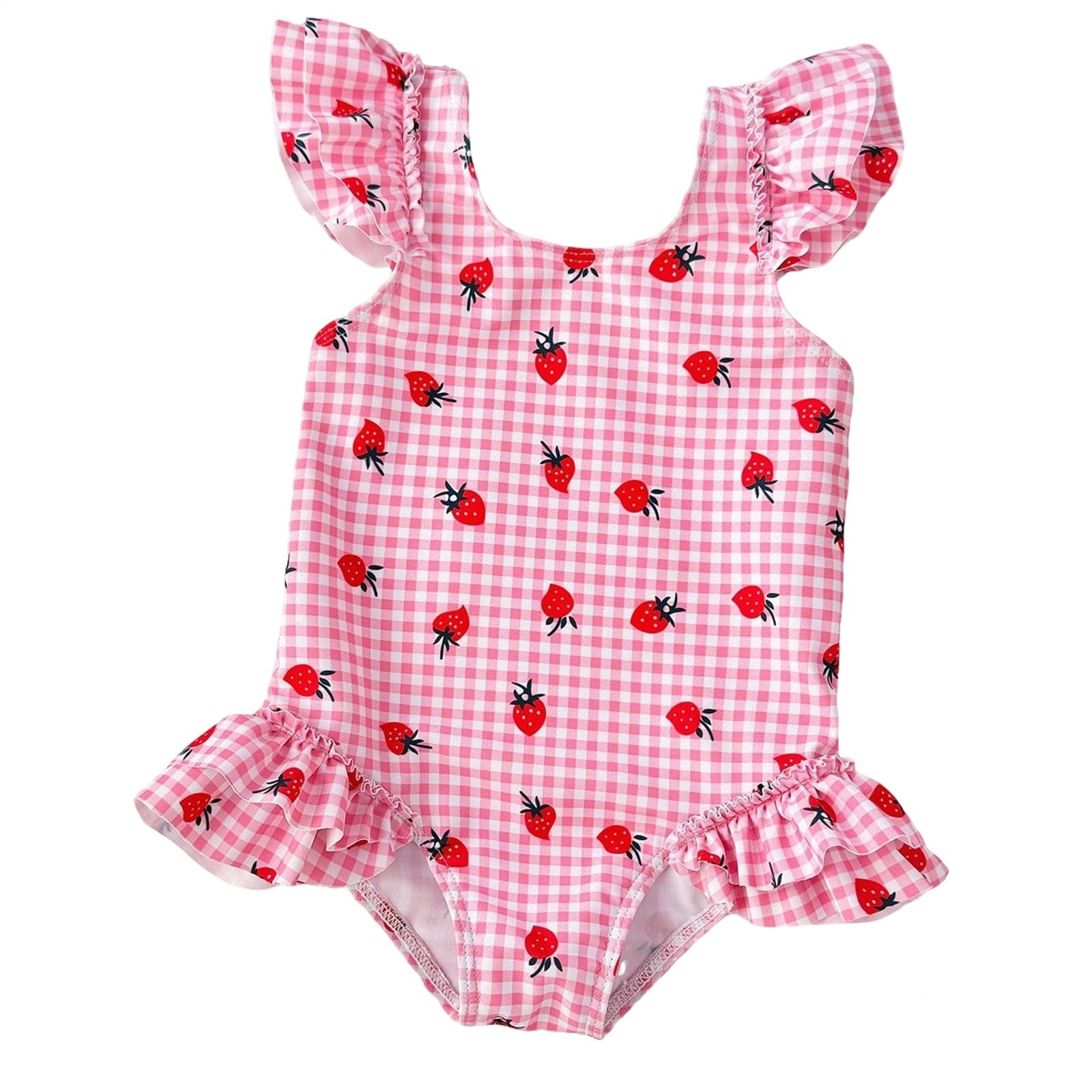 Generisch Bañador triángulo para niña con estampado de flores, bonito tankini, traje de baño para niños pequeños y niños
