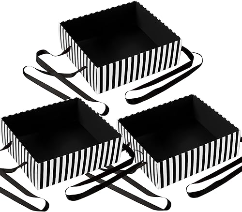 SATINIOR 3 bandejas de aperitivos de noche de películas de Halloween, bandeja de aperitivos para fiesta, bandejas de palomitas de maíz, mesas