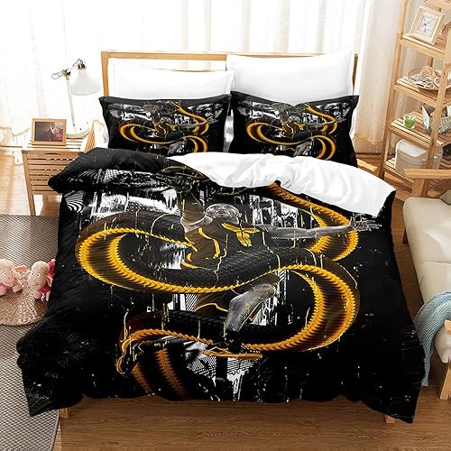 Juego de funda de edredón deportiva para hombre, juego de funda de edredón 3D para niños, adolescentes, fanáticos del baloncesto, juegos de funda de