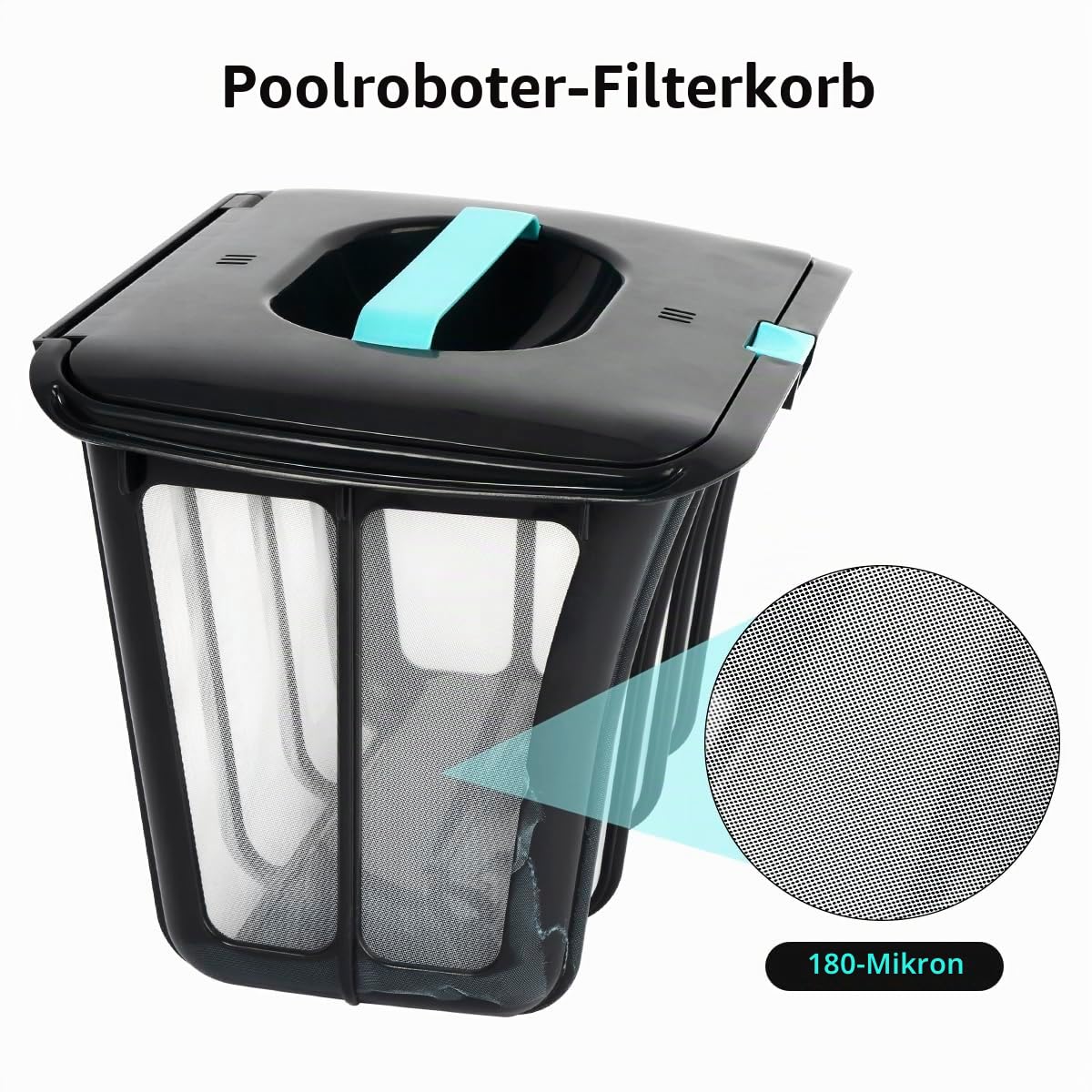 WuYan Ersatz-Ultrafeinfilterkorb für Aiper Scuba S1, Scuba S1 2025 Roboter-Poolreiniger, Große Kapazität Filterkorb mit praktischem Tragegriff, Einfach Reinigen