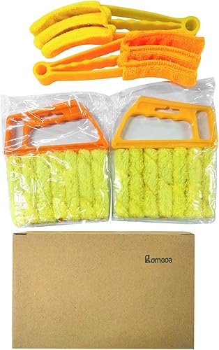 Miniatura 4 de 4 piezas de limpiador veneciano para ventanas, herramienta de limpieza de 7 dedos, cepillo limpiador de persianas y obturadores, limpiador de