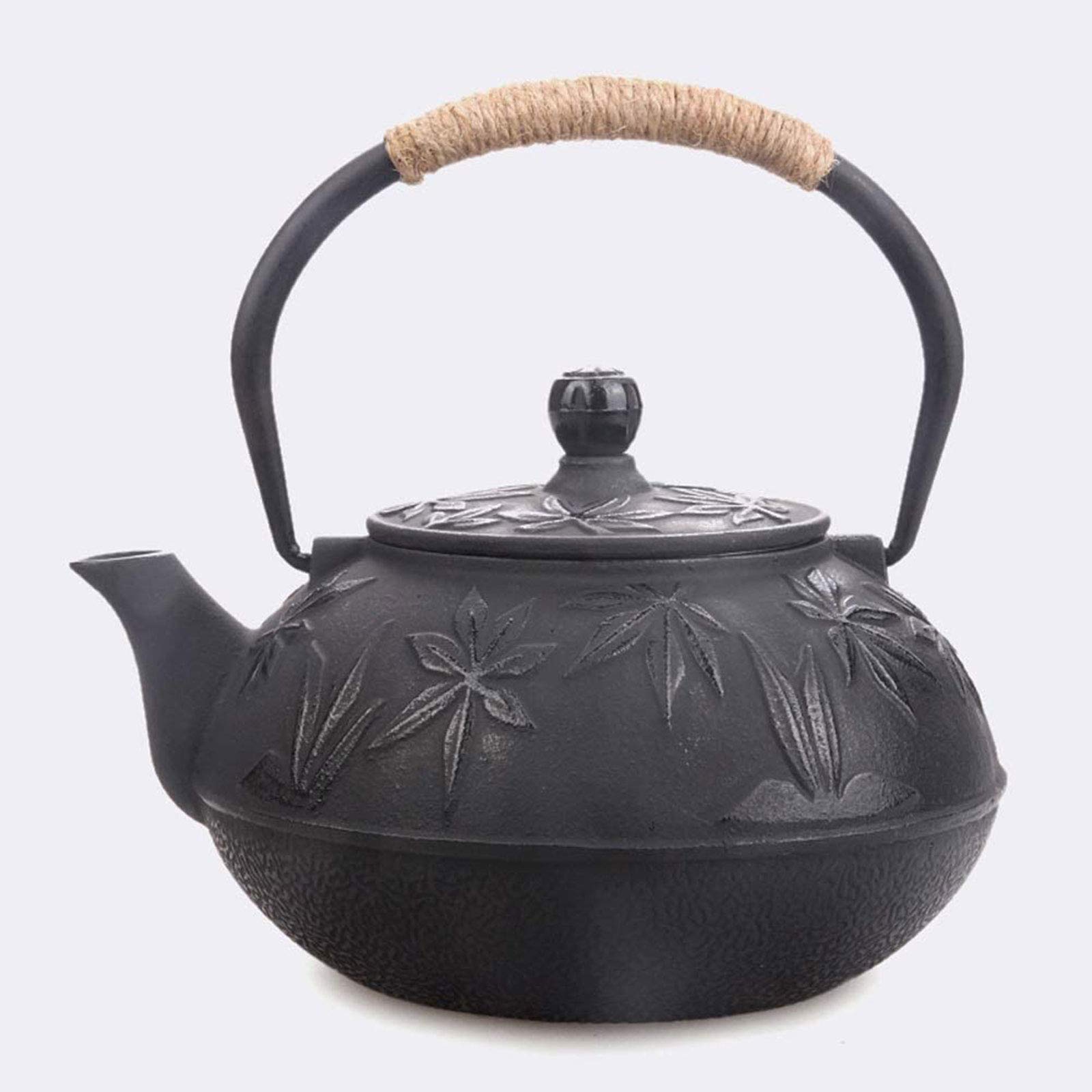 900ml Czarny Japoński żeliwny Czajnik Z Inicjatorem Do Luźnej Herbaty Liściowej I Teabagów, Tettubin Herbata Czajnik Płyta