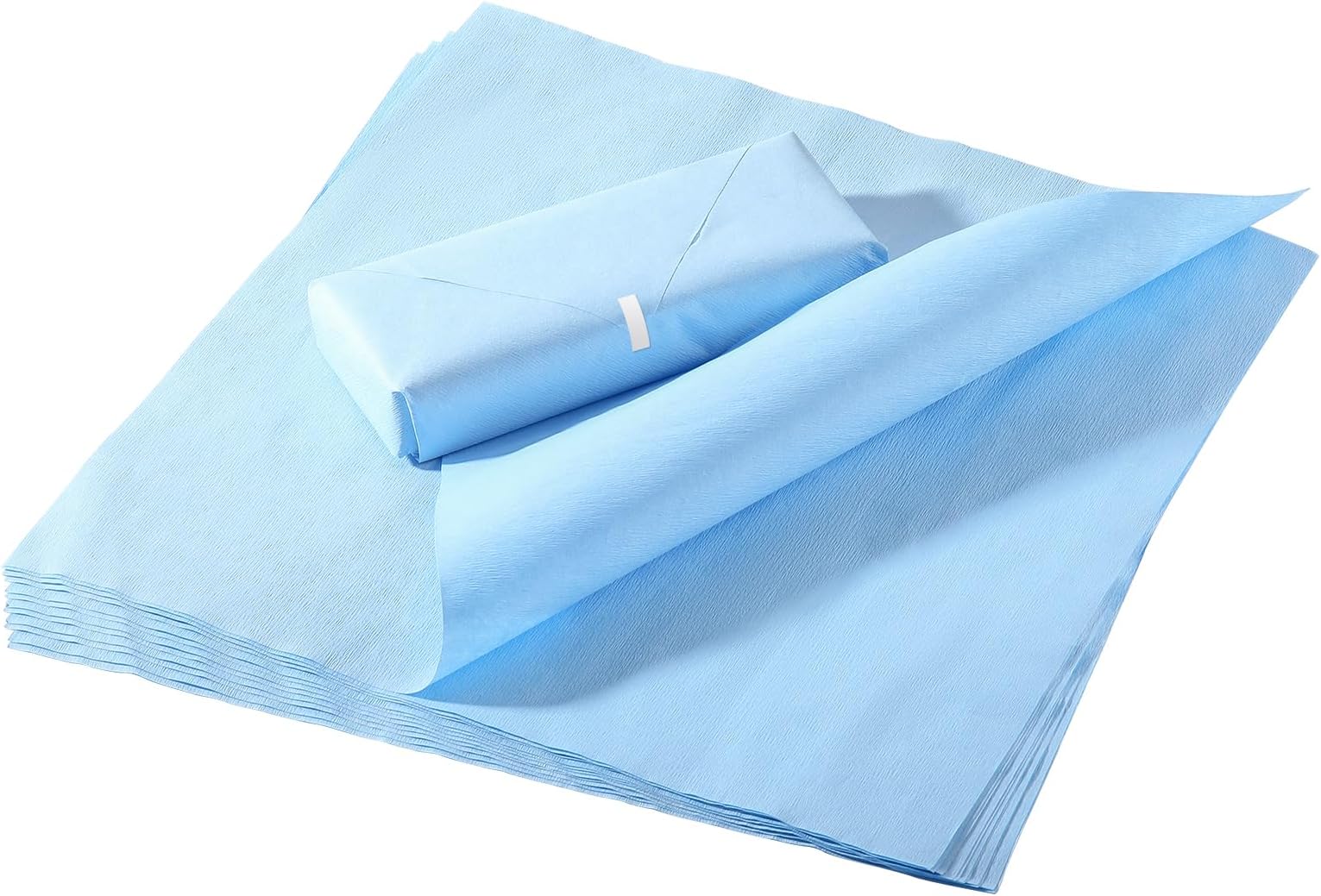 JMU 100pcs Autoclave CSR Sterilization Wrap 12" x 12", Sterilization with Steam & EO, 60g Blue Non-Sterile Pads
