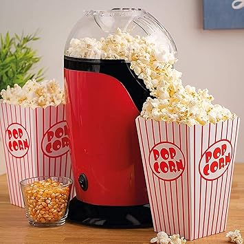 Blastoise 1200-W Hot Air Popcorn, Popper Electric Machine Snack Maker, with Measuring Cup and Removable Lid