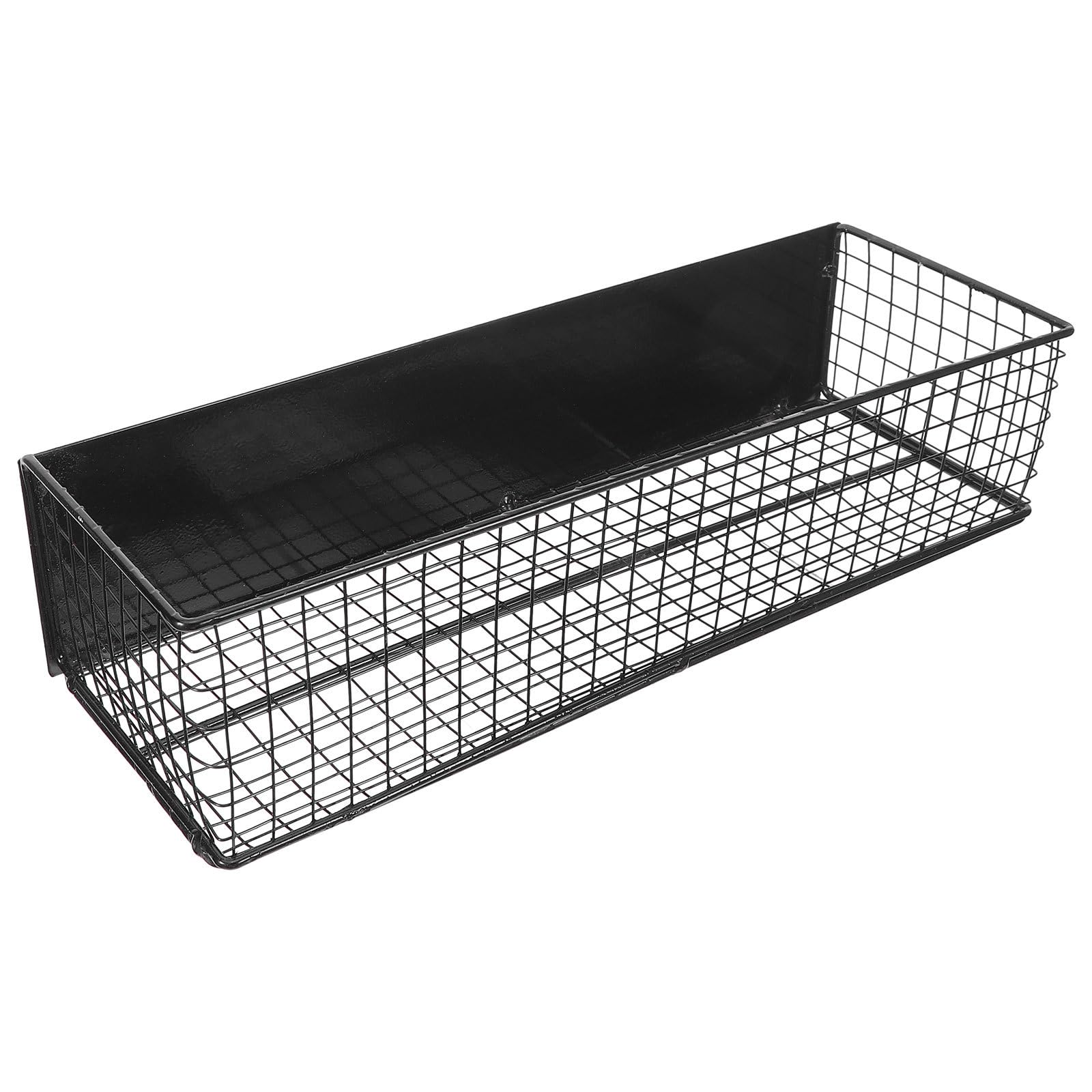 NUOBESTY Caja Magnética para Refrigerador de Hierro Negro, Organizador | Condimentos y Snacks, Cocina y Despensa, Fijación Magnética, Posición Flexible y Uso de Almacenamiento Versátil