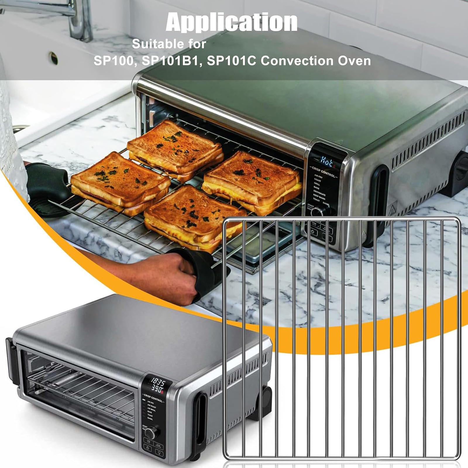 Bandeja y Cesta Multifuncional de Acero Inoxidable para SP101