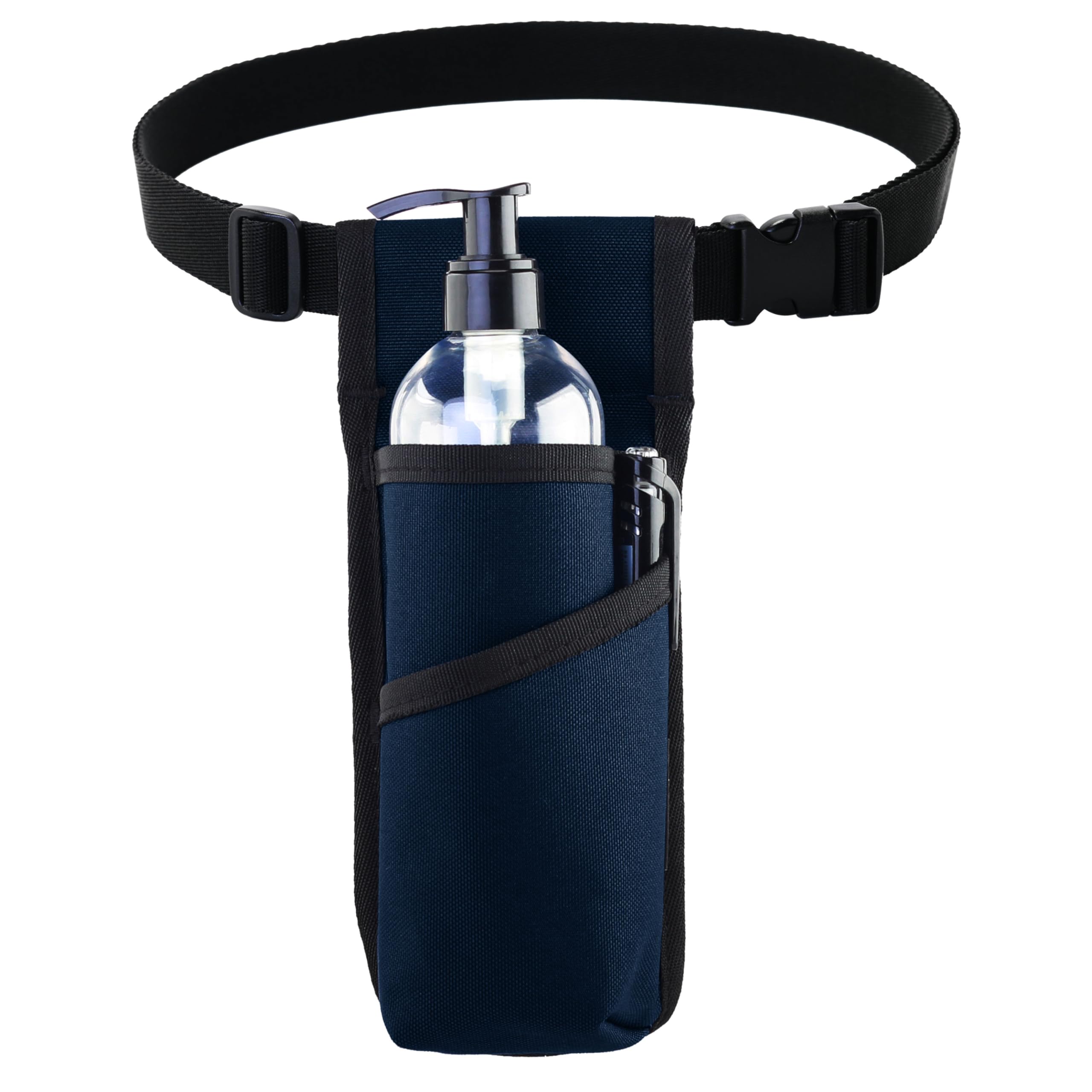 YOURUIMEI Professional Massage Therapist Holster with Adjustable Belt, Massage Bottle Bag, Massage Lotion Holster,Massage Oil Holster,Dark Blue(XJ-1KD)