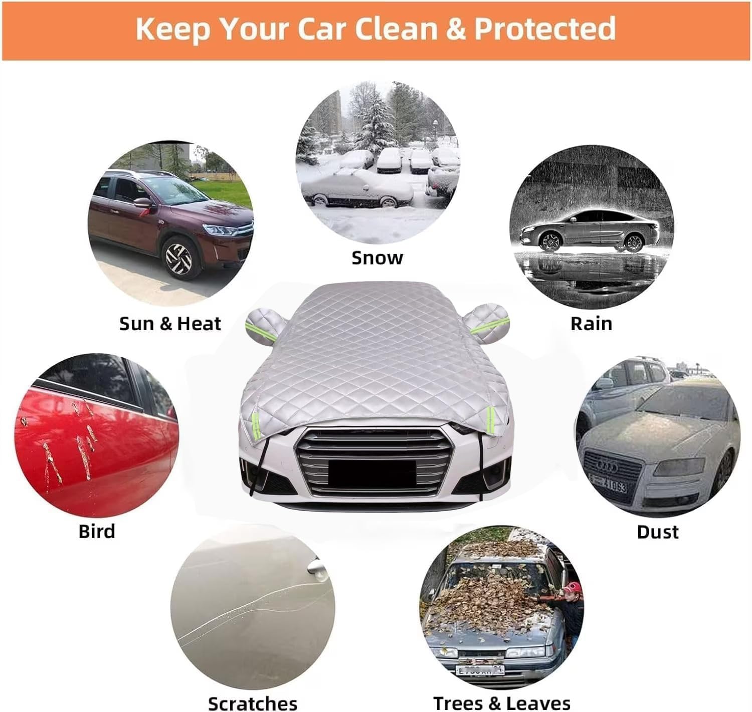 Bâche Voiture Extérieur Pour Peugeot 307 CC  2003 2011 Saisons， Poussière Anti Rayures