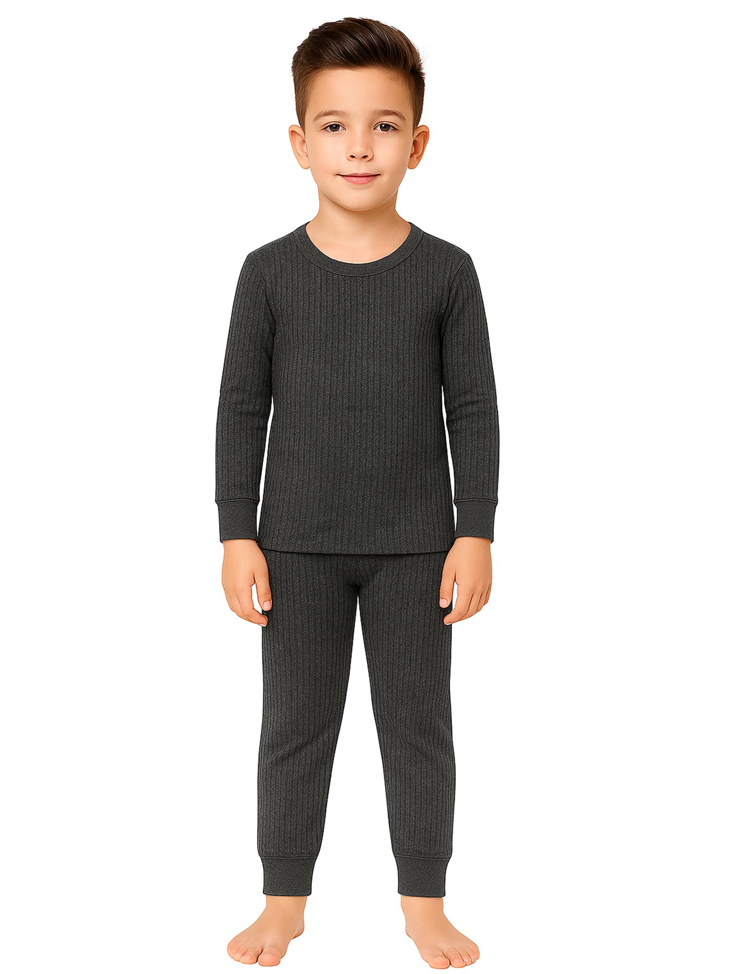 BODYCARE Unisex Thermal Sets Round Neck Full Sleeves Upper & Lower Pack of 1-image-35