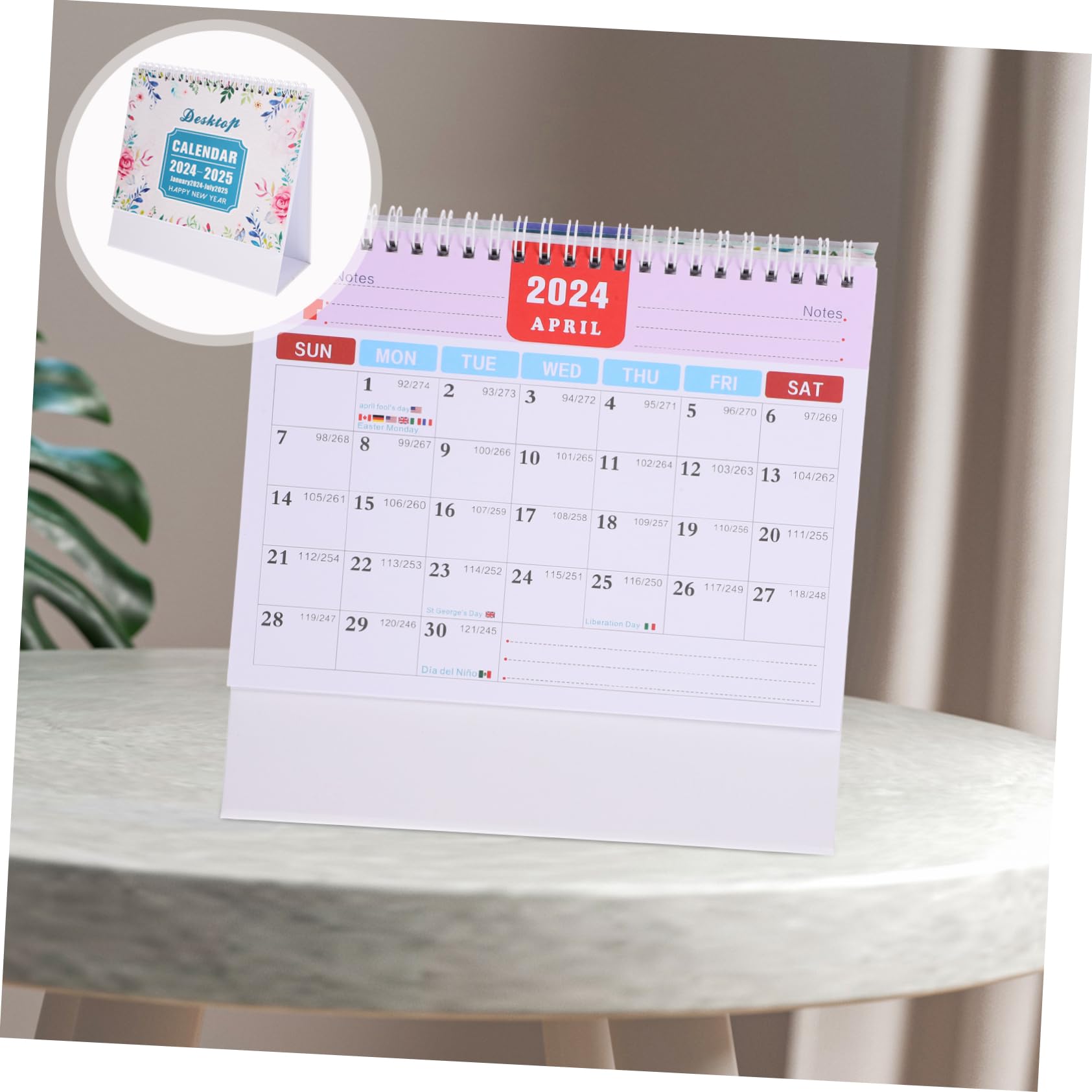 STOBOK 5stücke Desk Calendar Wiederverwendbarer Tischkalender Für Büro Und Zuhause Stehendes Design Kompakte Praktischer Planer Mit Notizfeld Modernes Und Minimalistisches Layout
