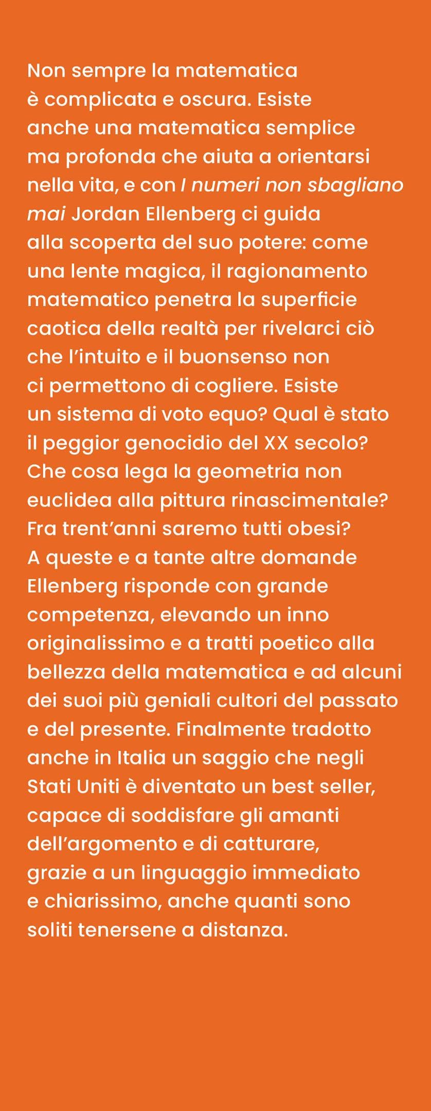 I numeri non sbagliano mai. Il potere del pensiero matematico