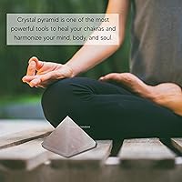 Vista 274 de Amazing Gemstone Amethyst Pyramid Crystal Healing Stones - 2" Great Pyramid Figurine of Natural Stone Pyramid for Meditation, Reiki, Chakra