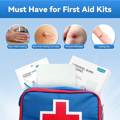 Miniatura 3 de Dimora Apósito de hidrogel para quemaduras de 4 x 4 pulgadas, alivio instantáneo de enfriamiento para quemaduras y heridas menores, almohadillas