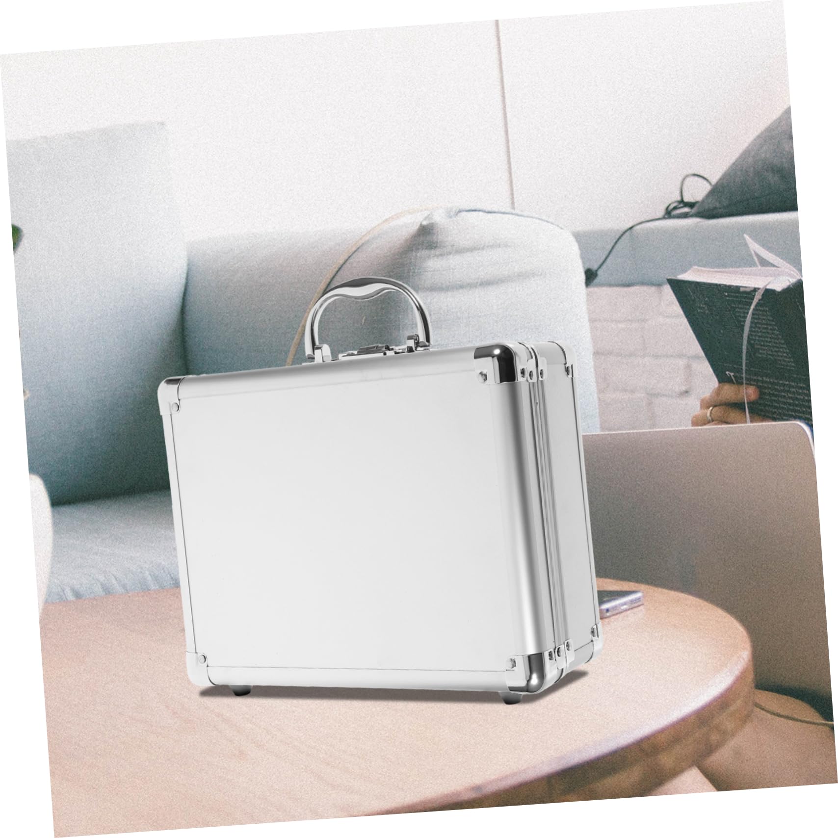 DOITOOL Caja De Herramientas Organizador De Herramientas Maletín De Metal Con Cerradura Estuche De Almacenamiento