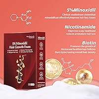 Vista 5 de 5% de minoxidil para hombres y mujeres, espuma de minoxidil para el crecimiento del cabello de las mujeres, tratamiento tópico de pérdida