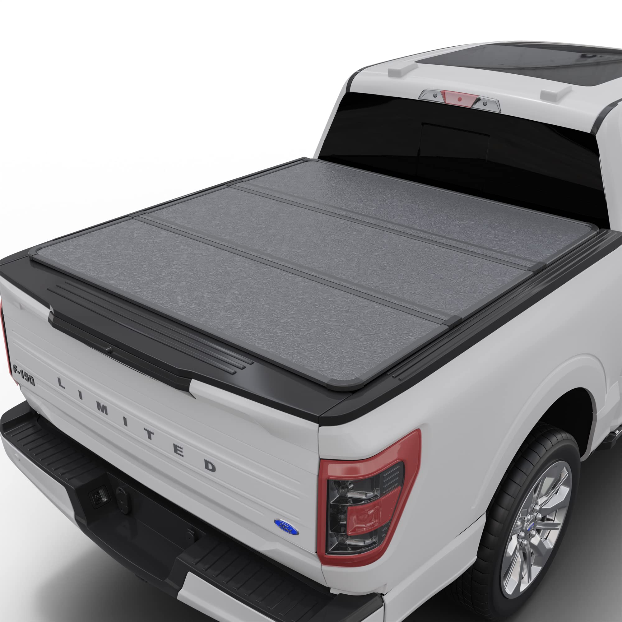 Hard Folding Truck Bed Tonneau Cover|THTF032| Fits 2019-2025 Ford Ranger 5' 1" Bed (61")