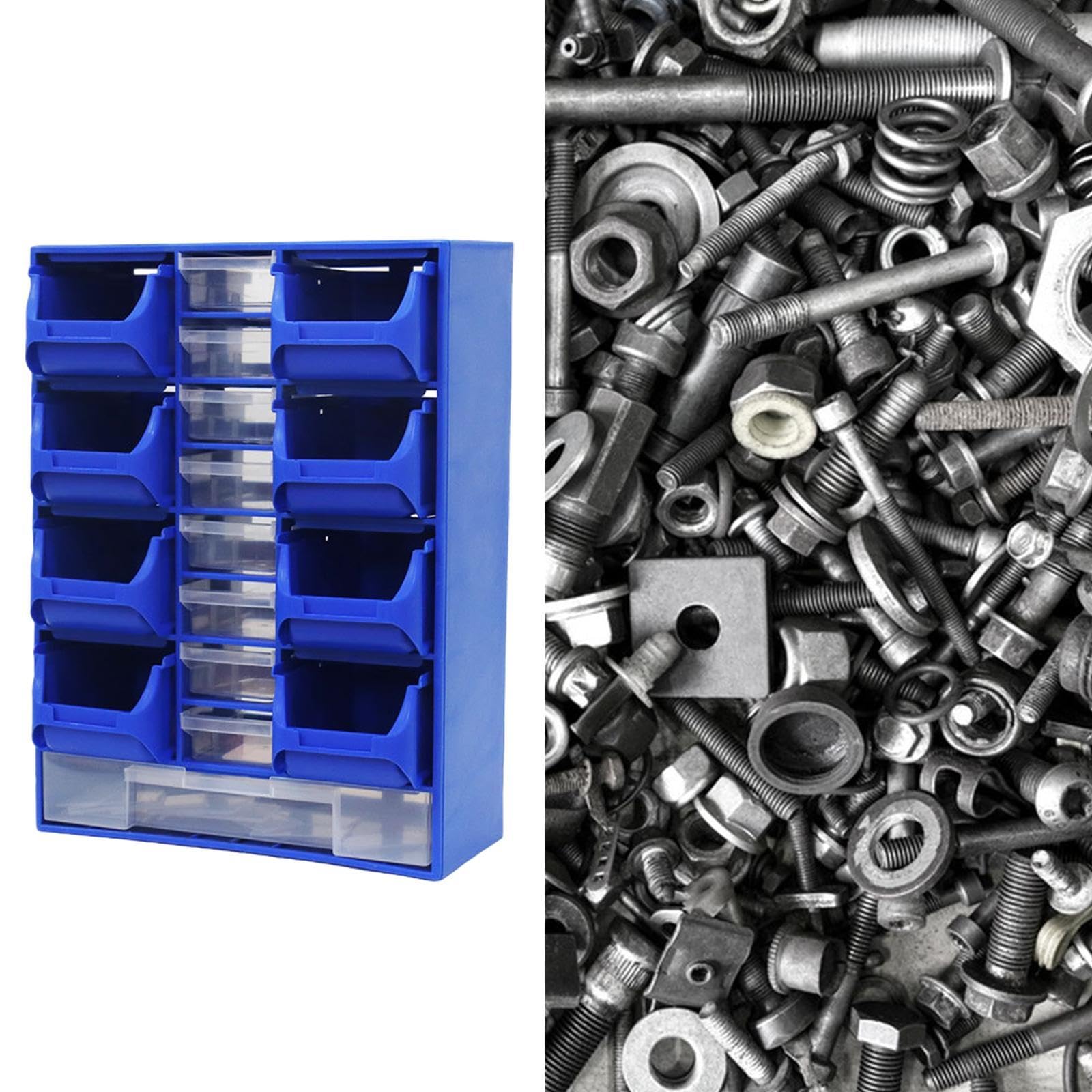 Partes de Hardware Organizador de Herramientas Box de Almacenamiento Versátiles en La Pared para Suministros de Coser Suministros de, Azul