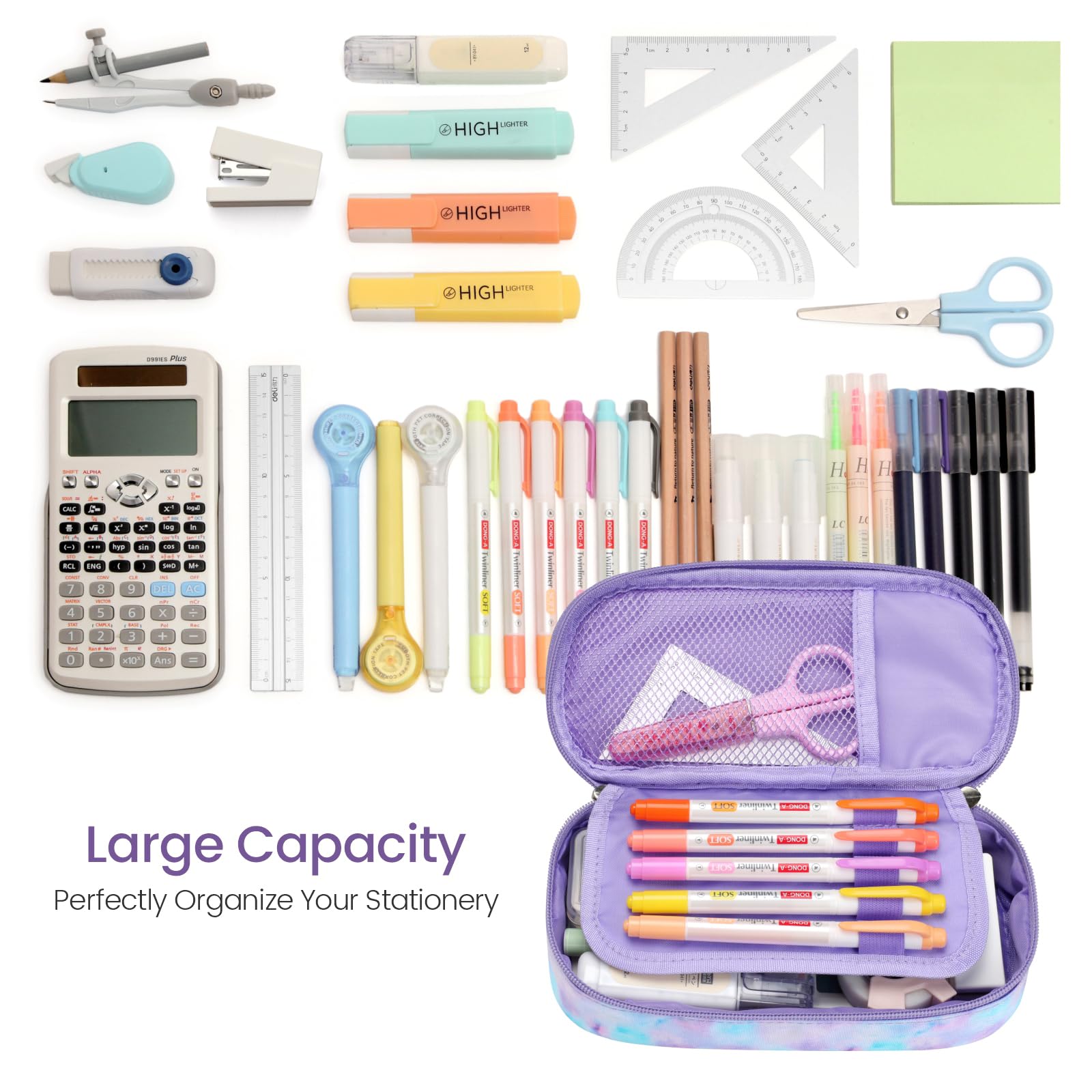 Snapklik Cambond Pencil Case For Girls Big Capacity Cute Pencil