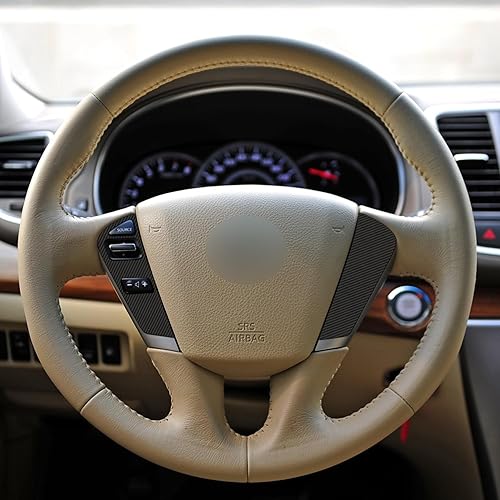 Miniatura 6 de TOMALL Adhesivo para panel de palanca de cambios para consola central de automóvil, compatible con Nissan Altima 2008-2012, vinilo de fibra de