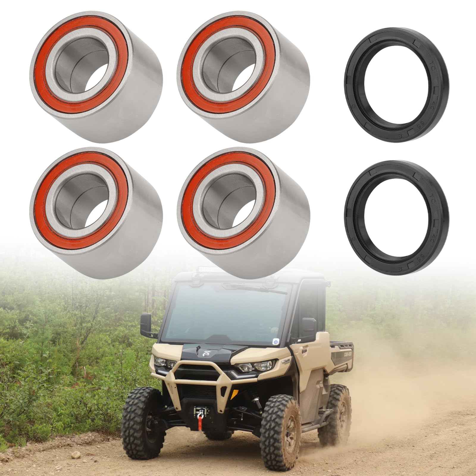 Wheel Bearing Kit 2008 Can-Am Outlander 500 HO 4x4 EFI Pivot Works PWRWK-C01-000 - Foto 9