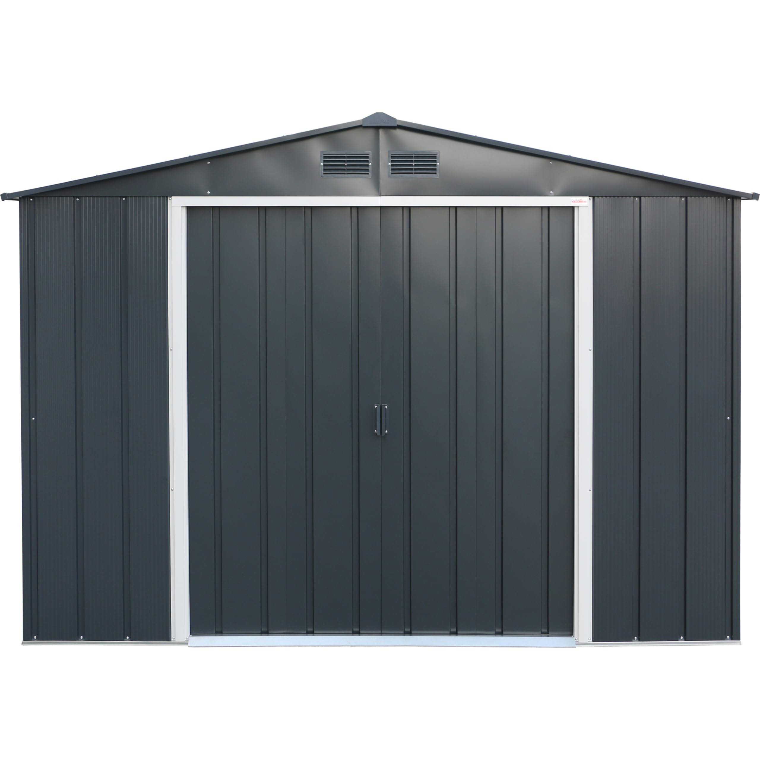 Duramax ECO 10 x 8 (7,28 m²) metalowa szopa na narzędzia, ocynkowana ogniowo metalowa szopa na narzędzia, wzmocniona konstrukcja dachowa, bezobsługowa i odporna na warunki atmosferyczne, metalowa