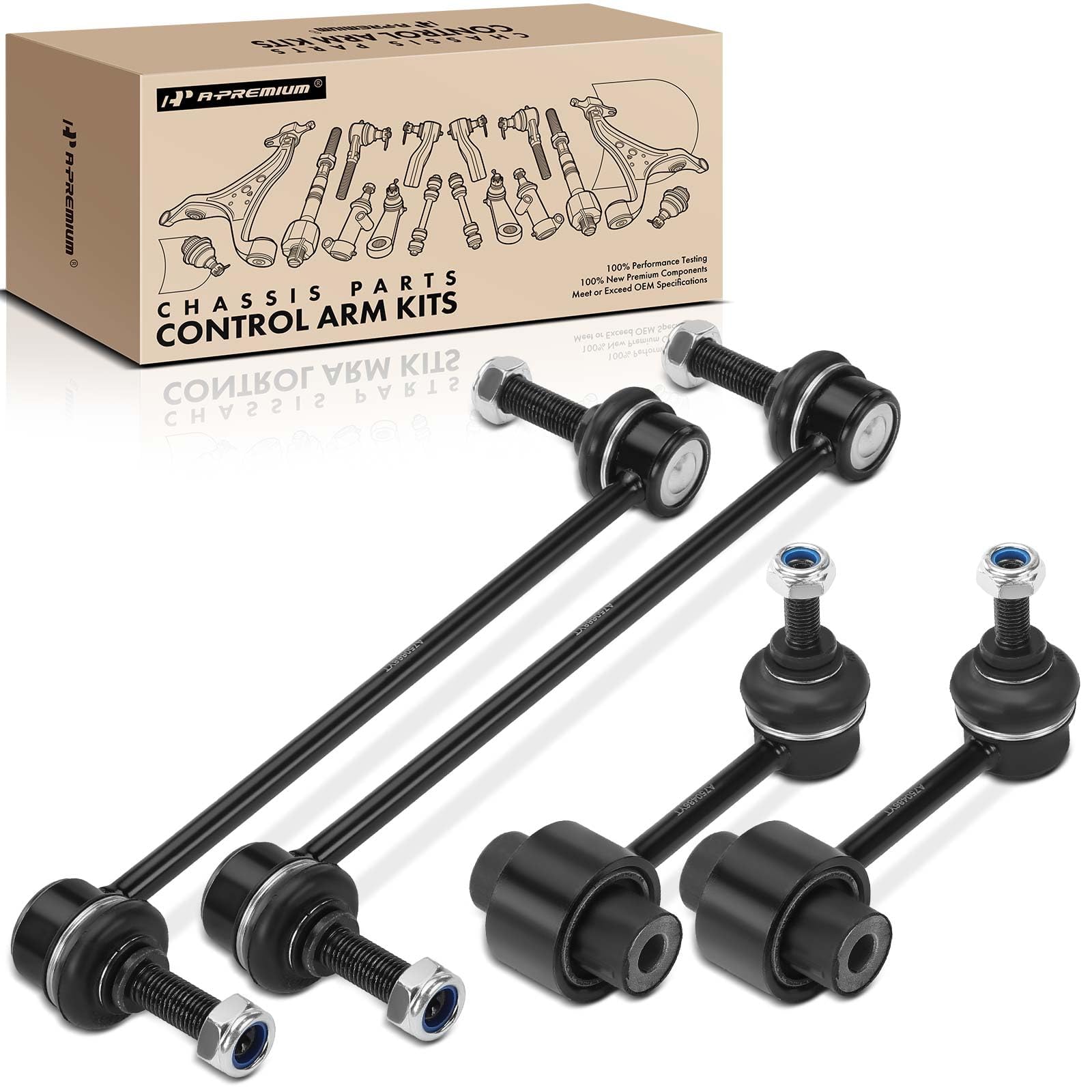 Amazon.com: A-Premium Set of 4, Front & Rear Sway Bar Links Kit