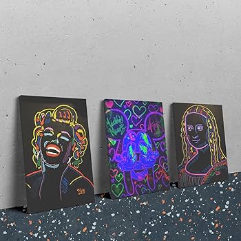 Amazon.co.jp: ポップアートパネル ピエロ おしゃれな油絵