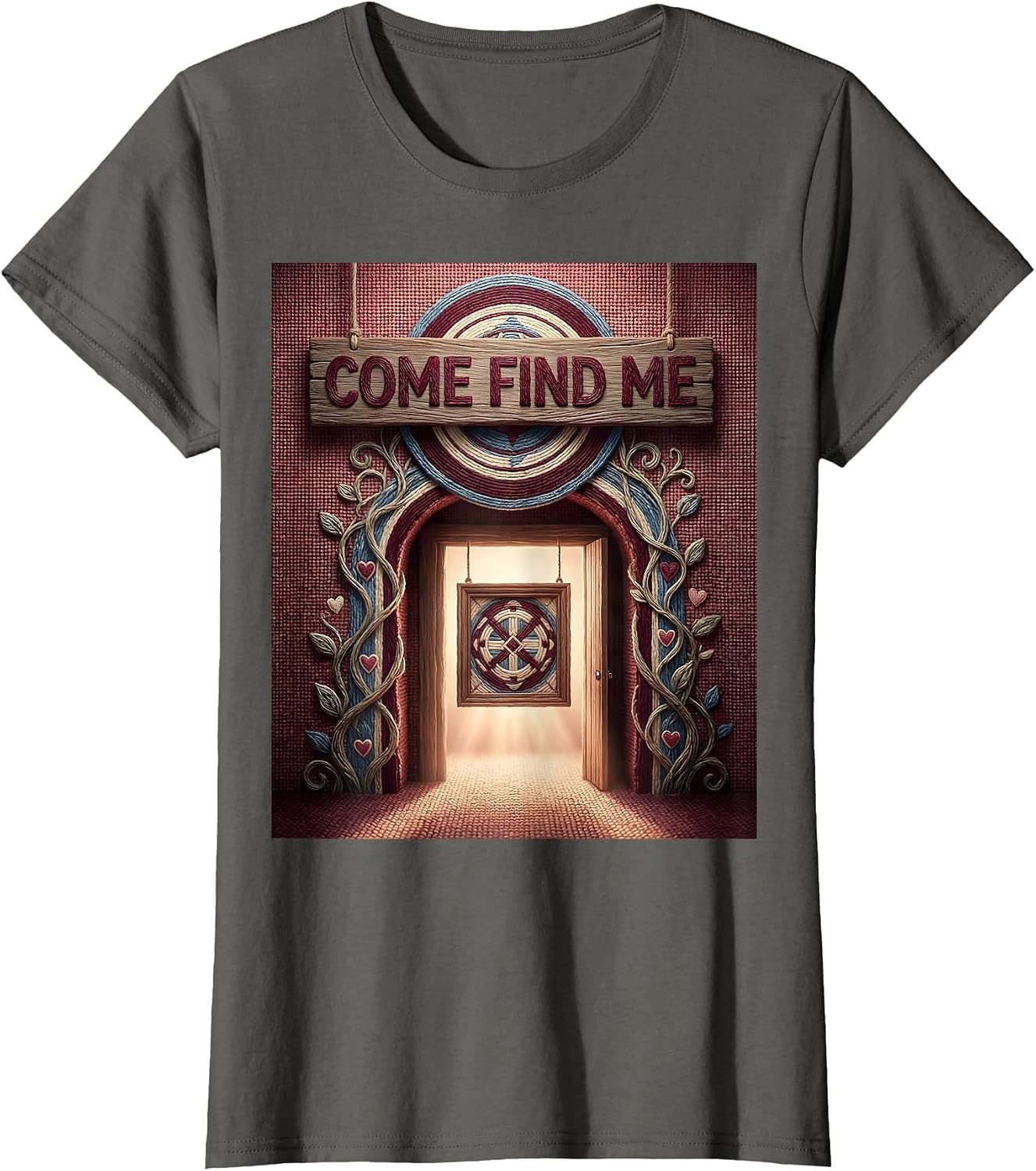 Women's Come Find Me Contemporary Tapestry School Counselor Student T-Shirt