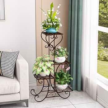 Amazon | フラワースタンド アイアン 花台 鉢スタンド おしゃれ
