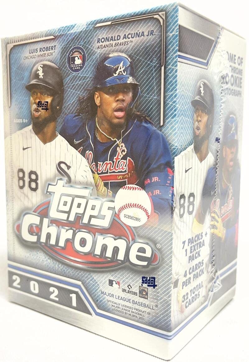 Amazon.com: 2021 Topps Chrome Baseball 8 Pack Blaster Box