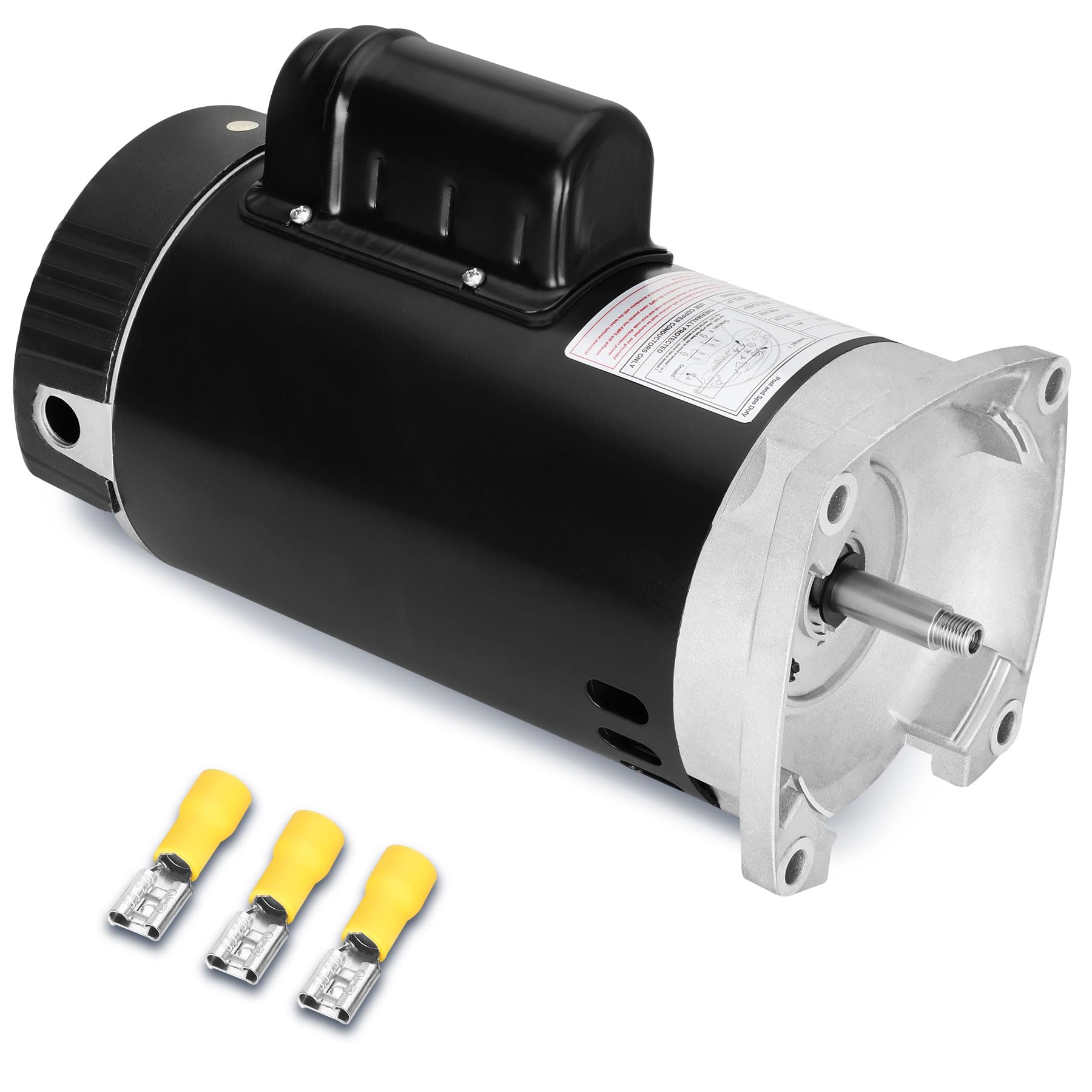 B2852 Square Flange Pool Motor - Perfect Replacement for Pentair SuperFlo & Sta-Rite SuperMax - 0.75HP, 3450 RPM, 1 Speed - Reliable & Efficient 56Y Frame Motor with PSC, ODP Enclosure