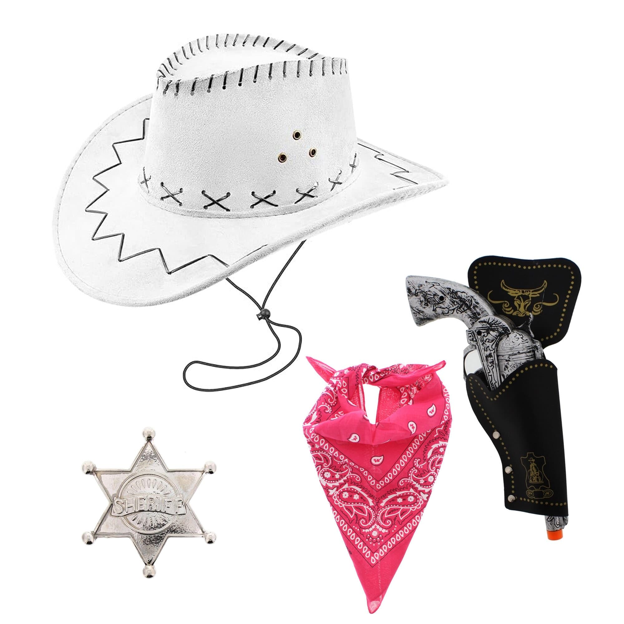 Zac's Alter Ego Fancy Dress Unisex 4 Piece Cowboy Set