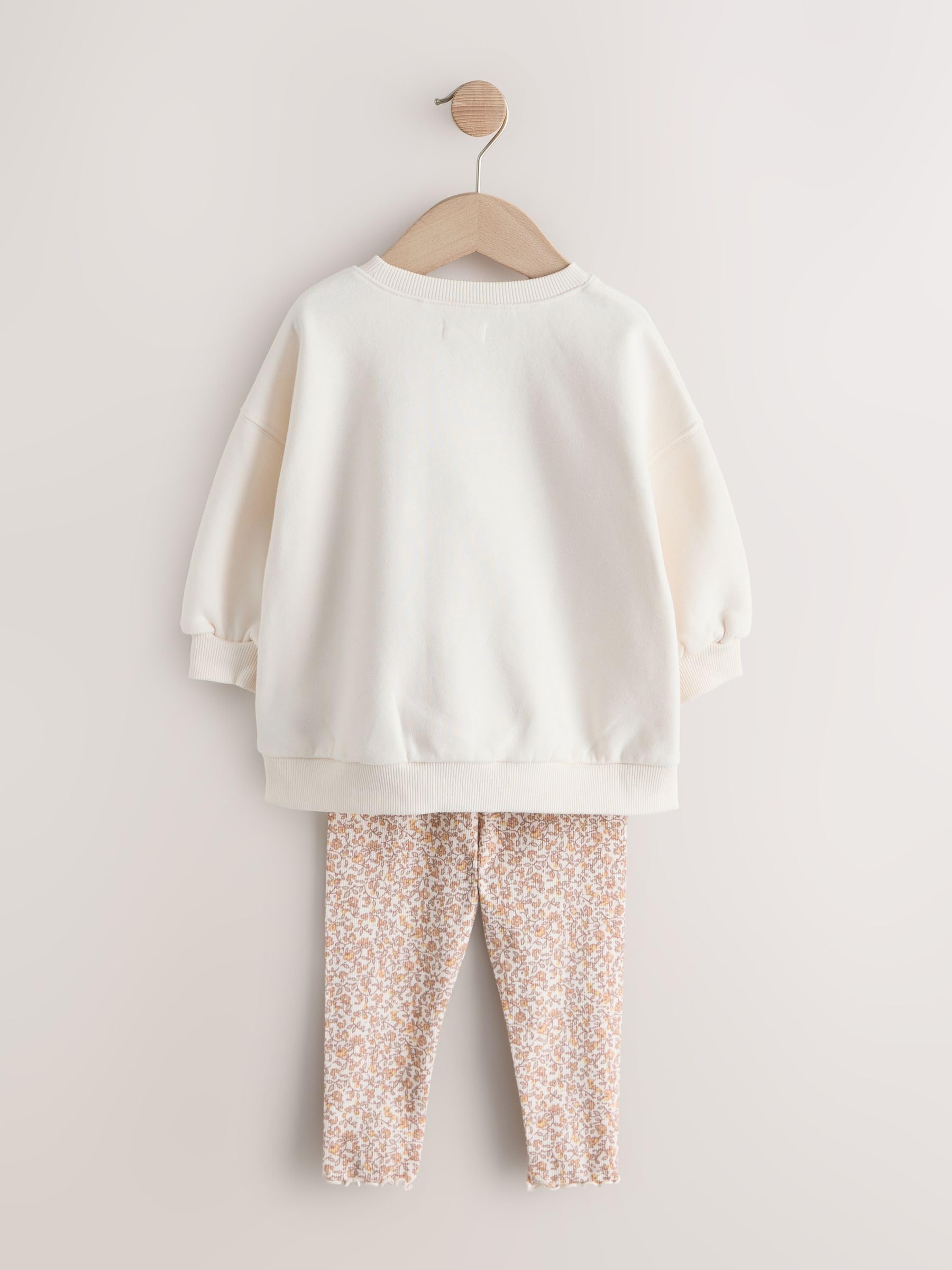 NEXT Mädchen Set aus Sweatshirt und Leggings, 2er-Pack