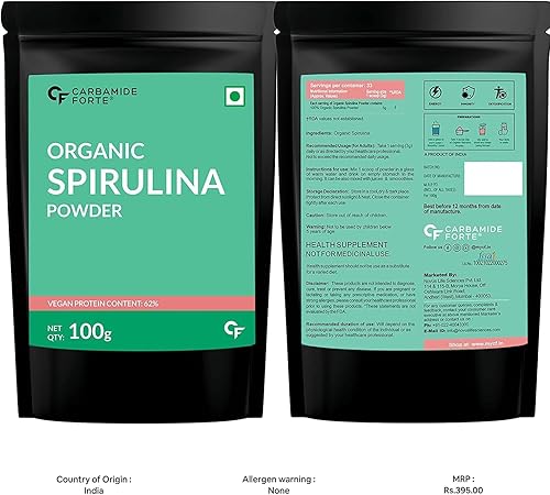 Miniatura 6 de Generic Pub Espirulina orgánica  Polvo de espirulina orgánica certificada por USDA para inmunidad, energía, digestión y salud de la piel