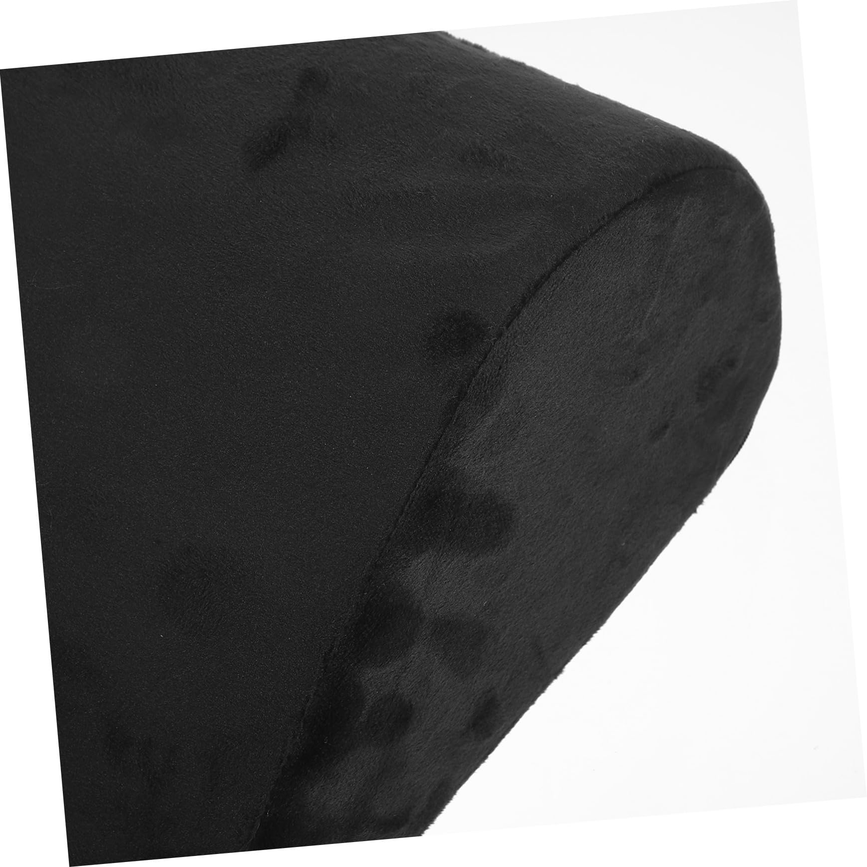 Poggiapiedi in Memory Foam Rettangolare Nero per Gaming e Casa | Coprisedile Sfoderabile e Lavabile, Base Antiscivolo, Design Portatile con Maniglia