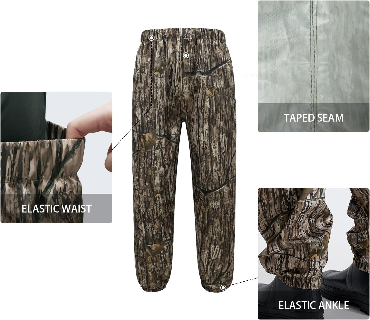Rain Suits for Men Waterproof - Rain Jacket Pants Adults Rain Gear Lightweight Raincoat with Hood Hunting Camo