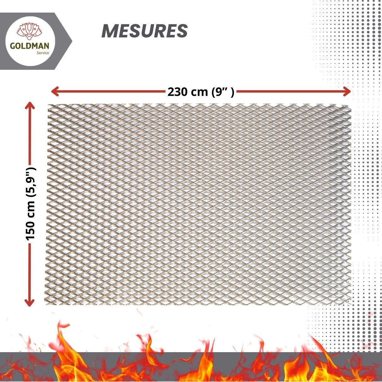 GOLDMAN SERVICE Grille brûleur Kebab Gril Gyros 230 x 150 mm. Grille de combustion résistante aux hautes températures. Compatible POTIS - GD3, GD4, GD5 GOLDMAN SERVICE Grille brûleur Kebab Gril Gyros 230 x 150 mm. Grille de combustion résistante aux hautes températures. Compatible POTIS - GD3, GD4, GD5