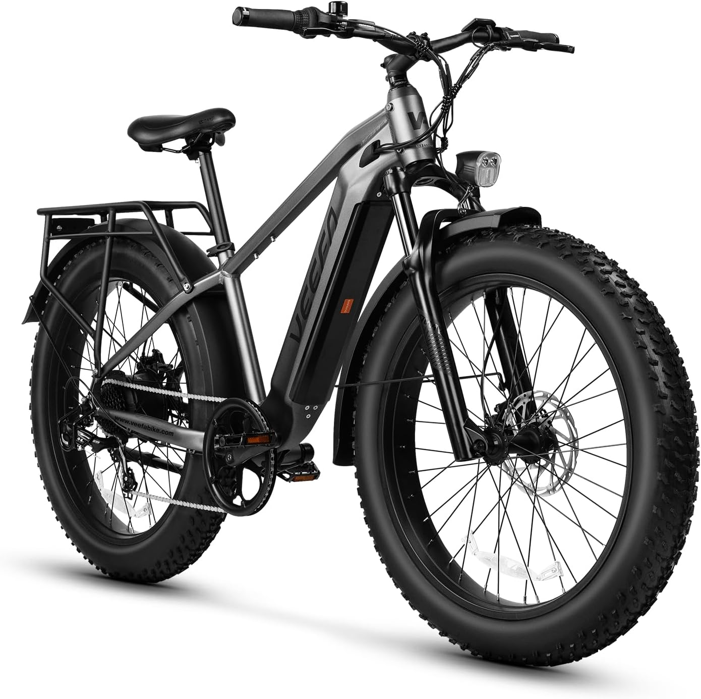 VEEFA Electric Bike 750W/Peak 1000W Motor 48V 13AH Removable Battery Electric Bicycle for Adults 26" x 4.0" Fat Tire Ebike 28MPH E Bike 7-Speed UL 2849 Certified