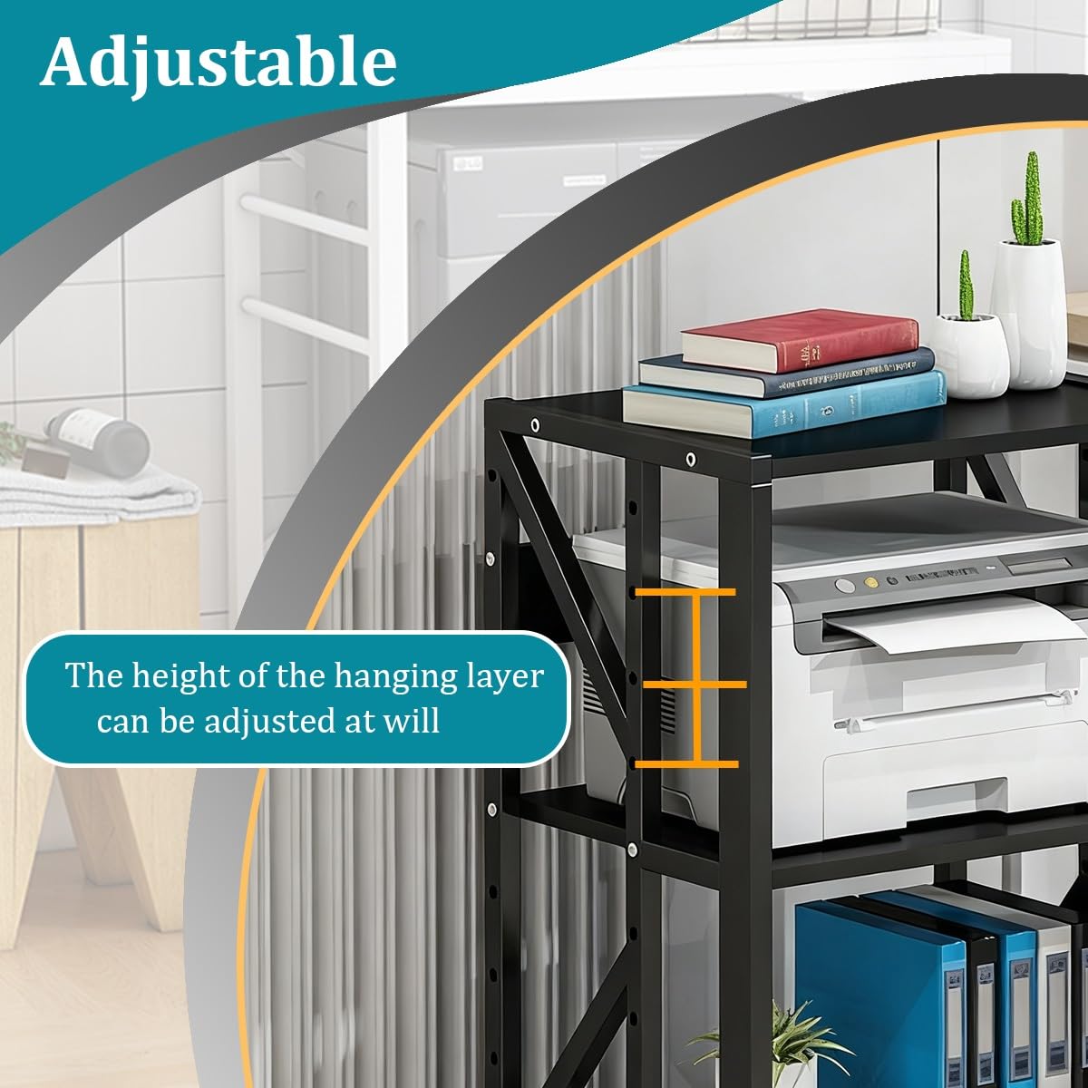 Mueble HiFi Rack Rodante A 2/3 Niveles, Soporte Multimedia AV con Estantes Ajustables, Soporte Estéreo De Alta Resistencia para Tocadiscos, Amplificador Y Cine En(Style 1)