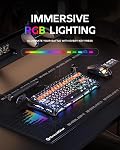 GravaStar Mercury K1 Pro Wireless Gaming Keyboard, Aluminum Alloy, 75% Layout Custom Keyboard, Designed for Durability & Unique Aesthetic (CyberFlare)