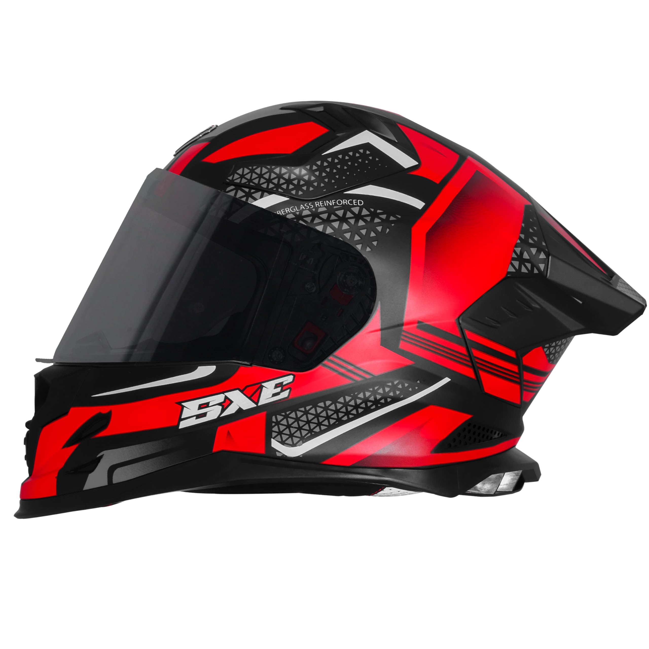 Steelbird SBH-61 SXE X5 TPE ISI and Dot Certified Full Face Graphic Helmet for Men with Inner Silver Sunshield-image-26