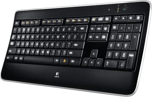 Logitech K800 Clavier sans Fil avec Rétro-Eclairage, 2.4GHz avec Récepteur