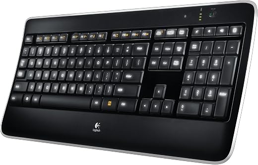 Logitech K800 Clavier sans Fil avec Rétro-Eclairage, 2.4GHz avec Récepteur USB Unifying,...