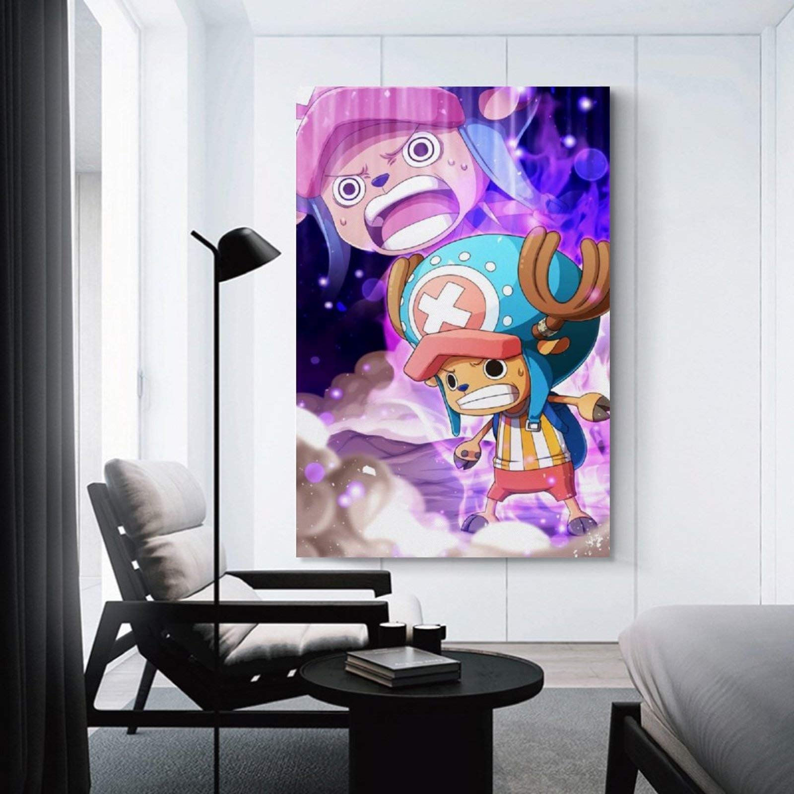 Streetwall Pared Adhesivo One Piece De Tony Tony Chopper, Vinilo, Negro, Large
