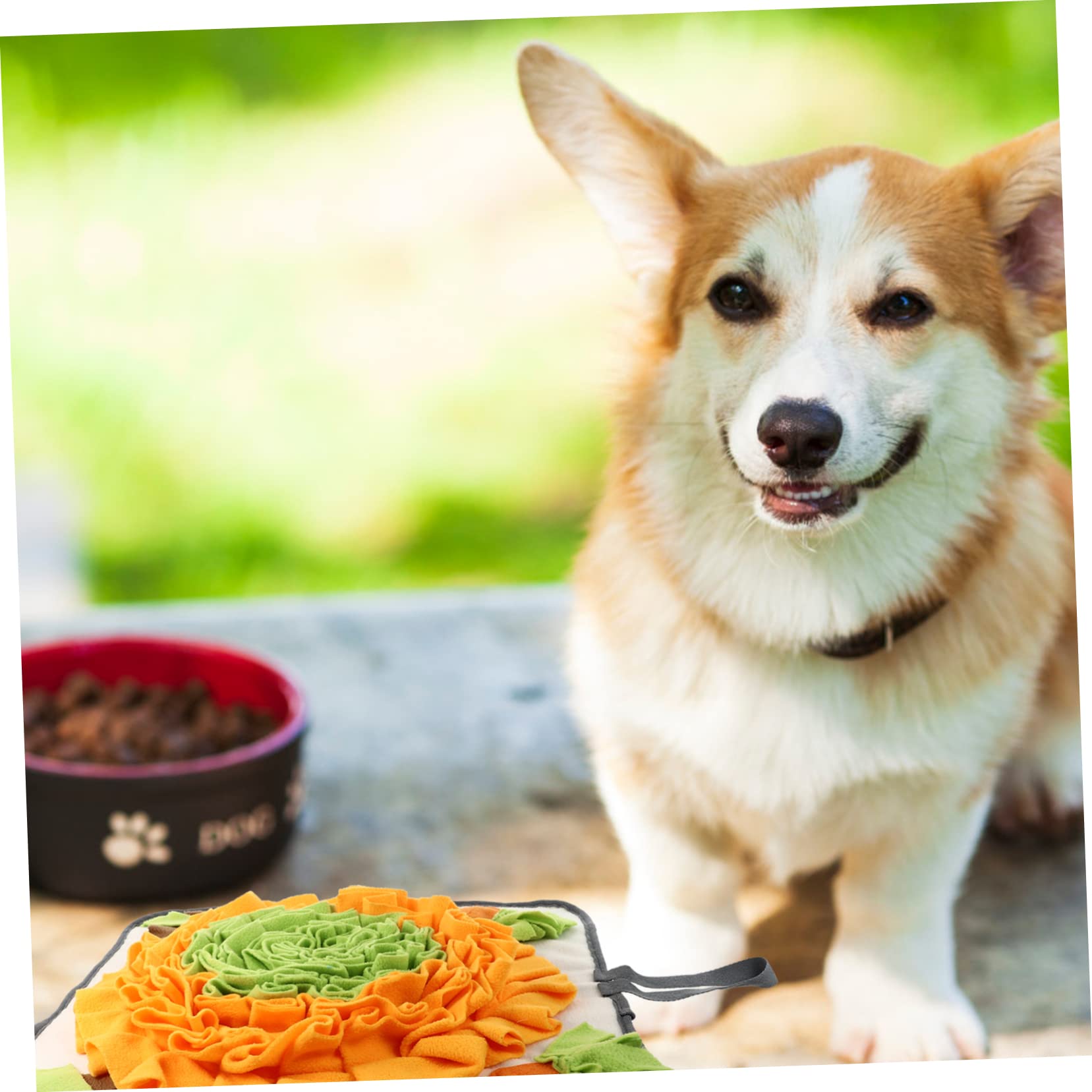 POPETPOP Tappetino Interattivo per Cane, Tappeto per Alimentazione Lenta Nascosto, Giocattolo Sniffing per Pet in Polare, Lavabile