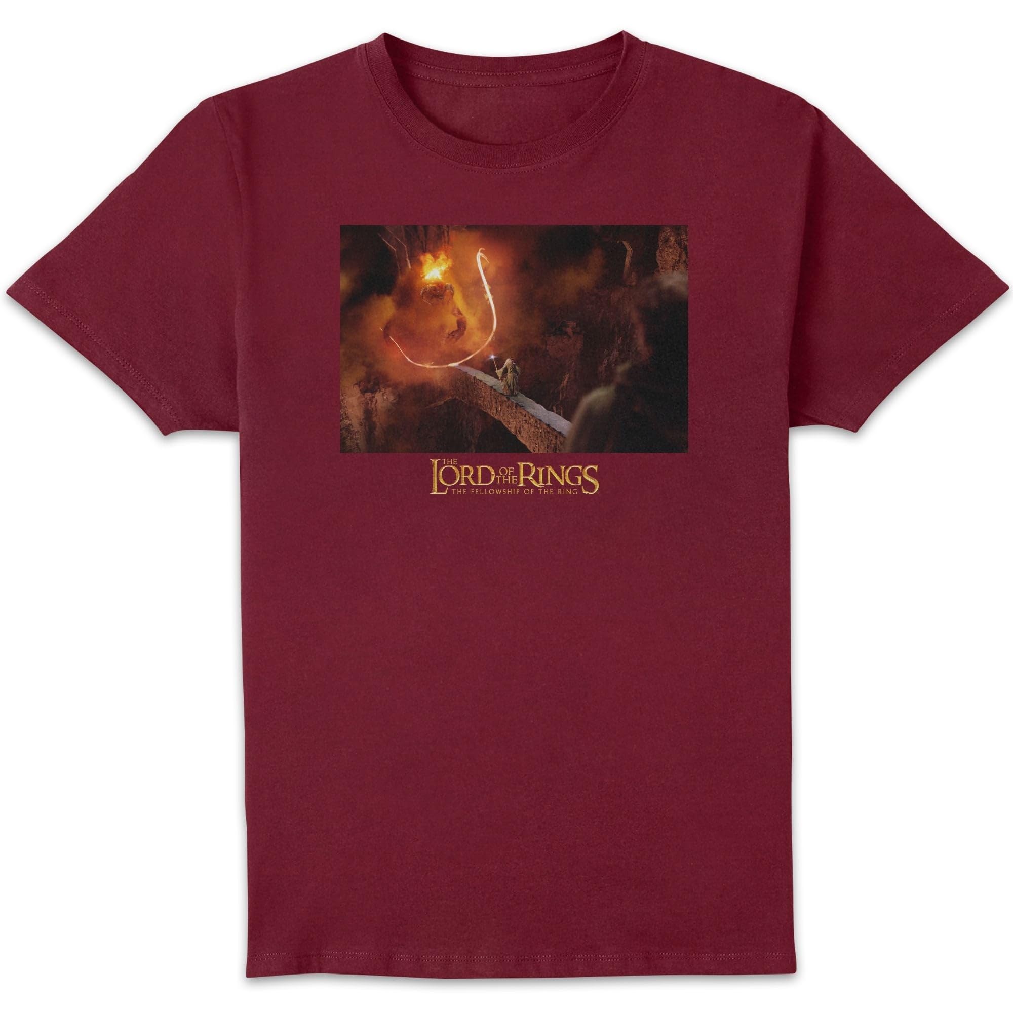 Lord of The Rings You Shall Not Pass Men's T-Shirt - Burgundy M