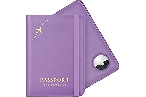 AirTag Leather Passport Holder for Women