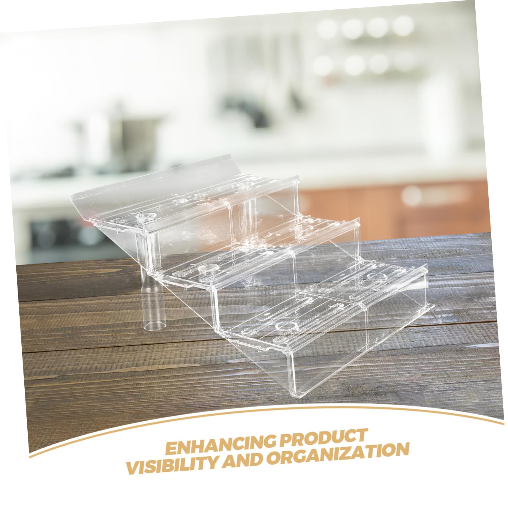 Gatuida Estante De Exhibición Transparente De Varios Para Estanterías Para Verduras Expositor De Productos Vegetales
